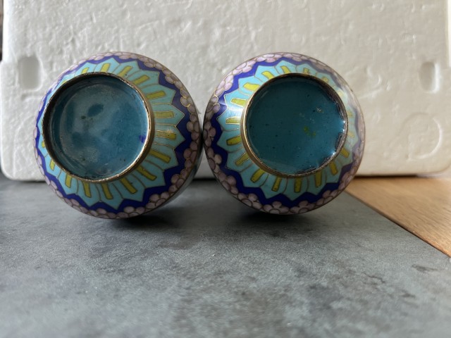 Cloisonne vaasjes CLV02