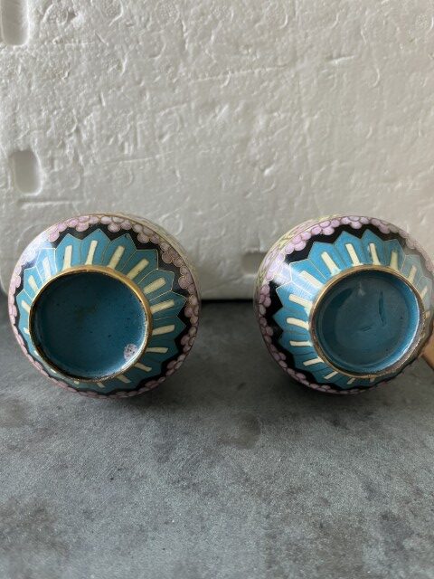 Cloisonne vaasjes set a 2 CLV03