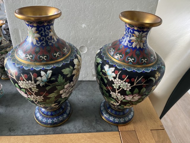 Cloisonne vazen CLV12 1 x deuk