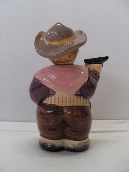Drankfles Cowboy staand Broek donker bruin