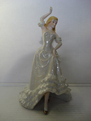 Porselein beeld Dame in jurk