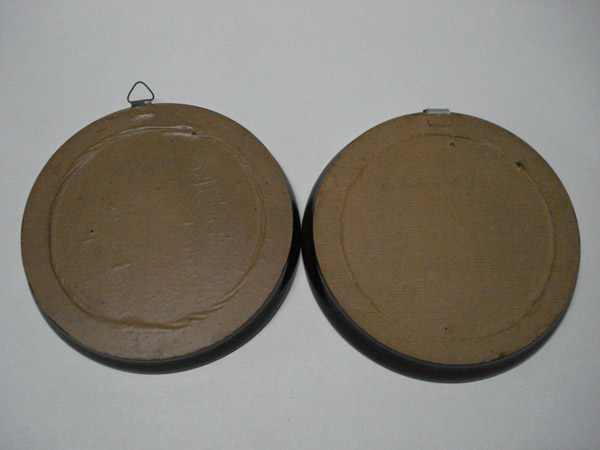 Houten Wandborden set a 2 stuks Kerk en huis 56