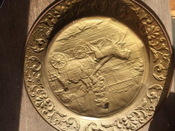 Wandbord Koets met paarden